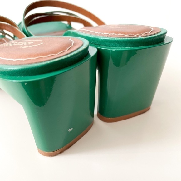 L'INTERVALLE Kelly Green Strappy block heel - Picture 10 of 11